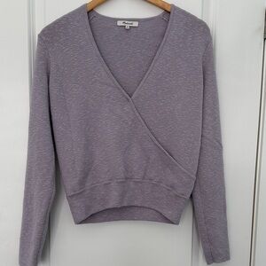 Madewell Heathered Purple Knit Top